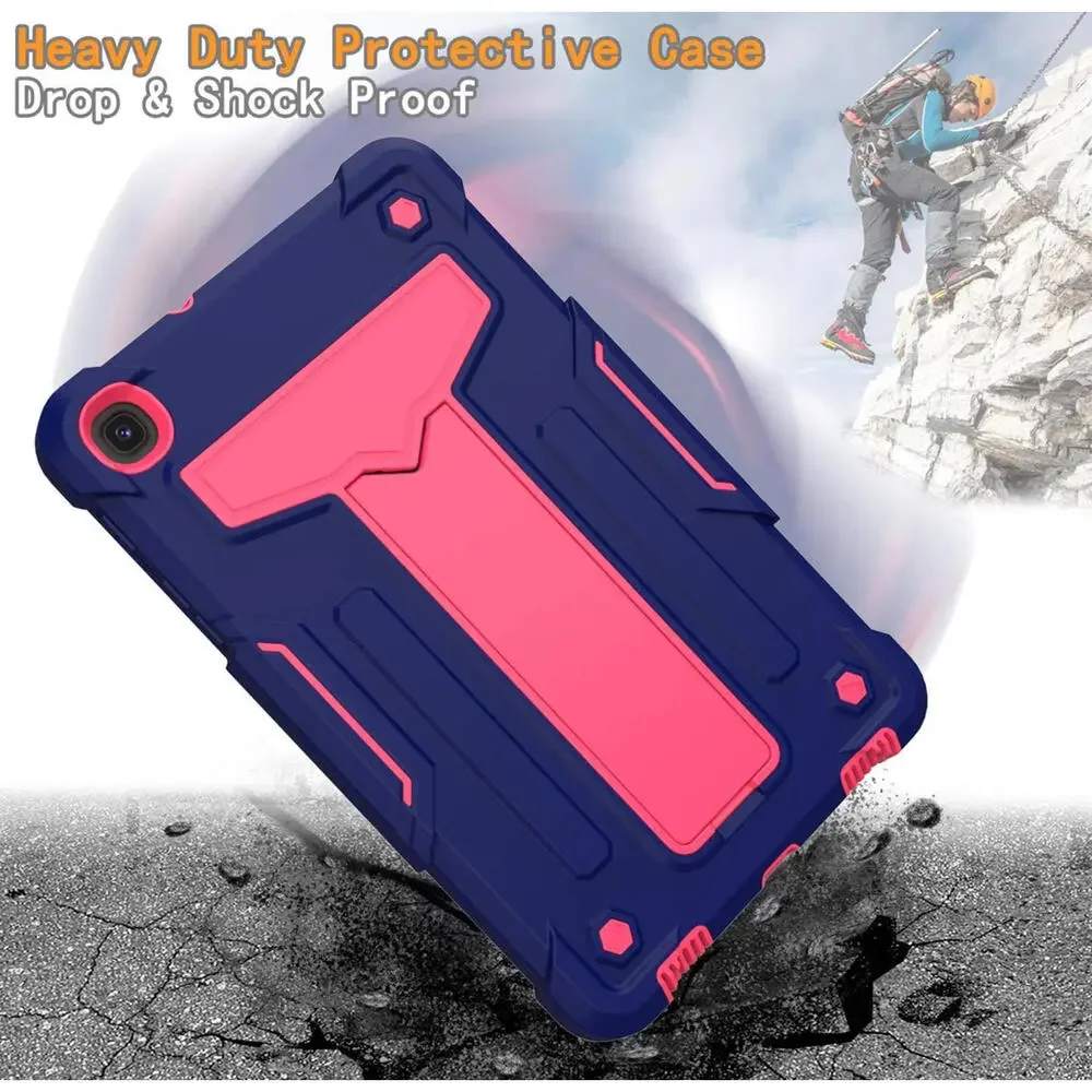 Samsung Galaxy Tab A9 8.7 (2023) Heavy Duty Rugged Case‎ Cover, Navy+Rose NWT